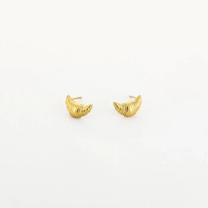 Croissant studs - Oorknopjes JE18739 - Guld
