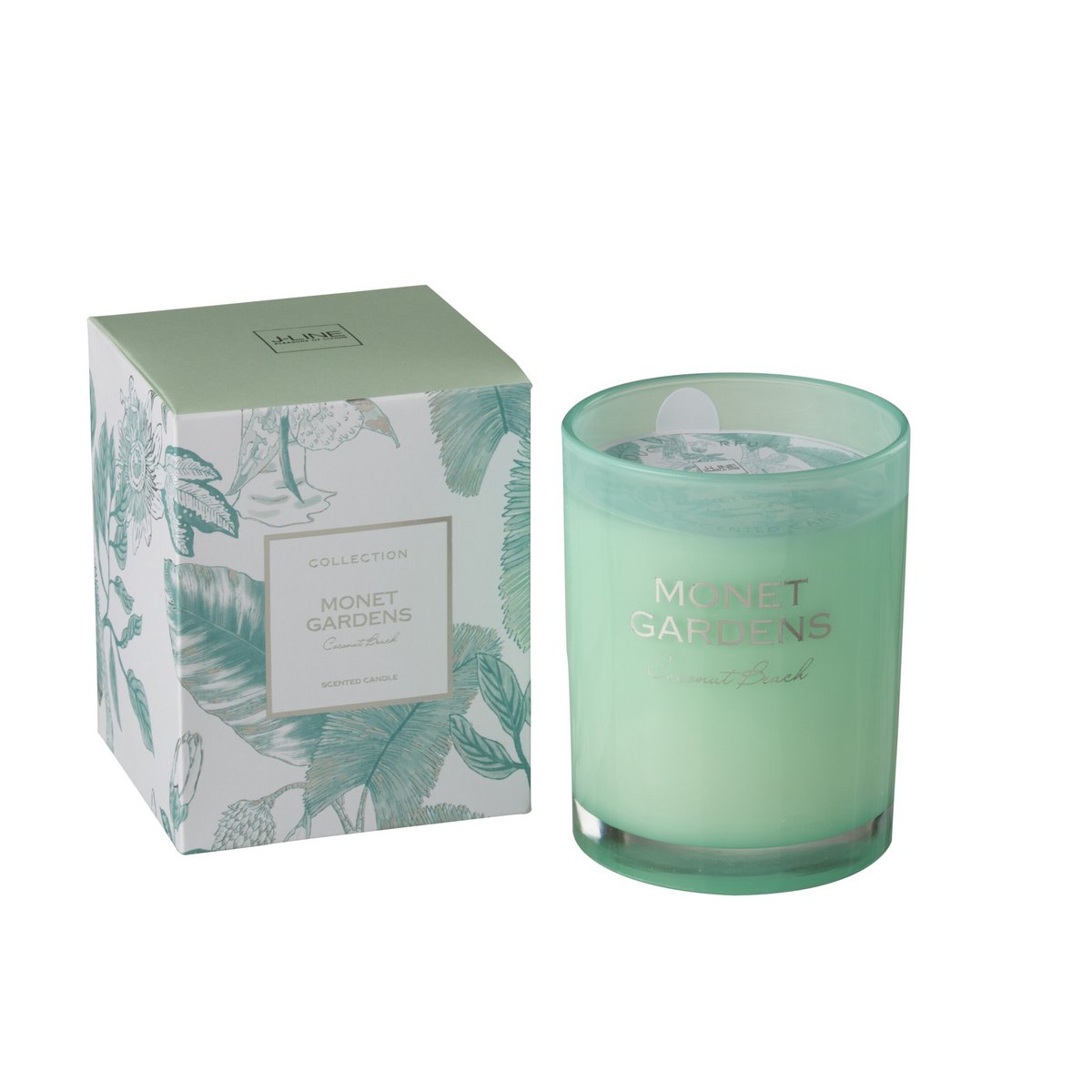 J -Line scented candle Gardens - Glass - Blue - Large - 70U
