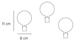 Hero hook A - pack of 3