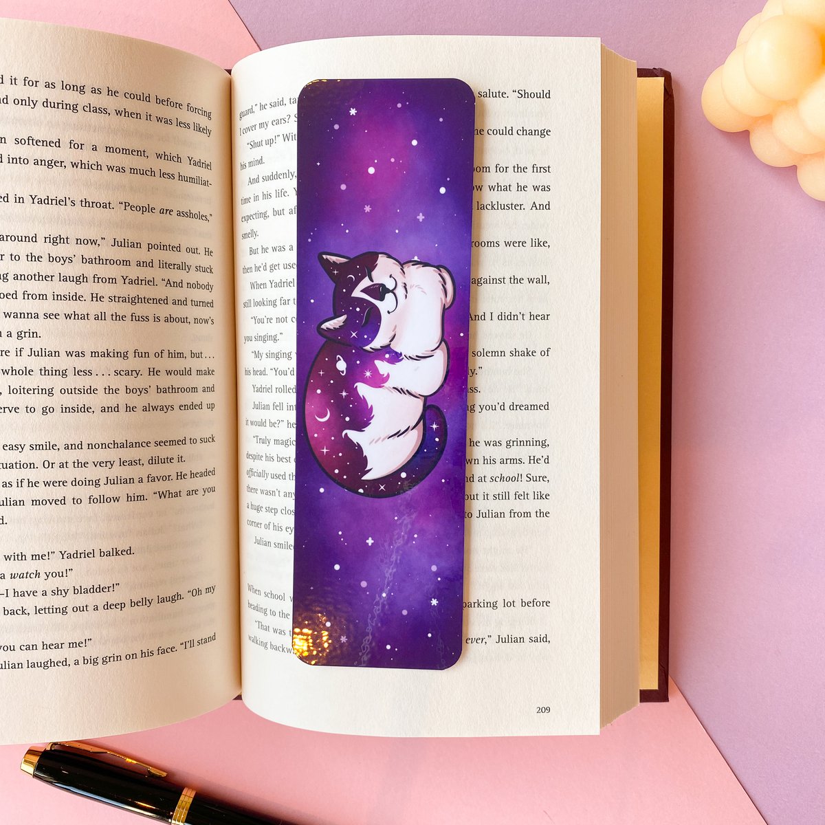 Astrocat laminiertes Lesezeichen