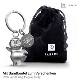 "You're my penguin" penguin keychain "Breezy" with engraving - cute penguin lucky charm as a gift for partners