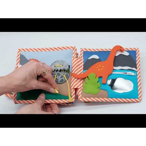 Dinosaur Friends – 6 Page Mini Quiet Book