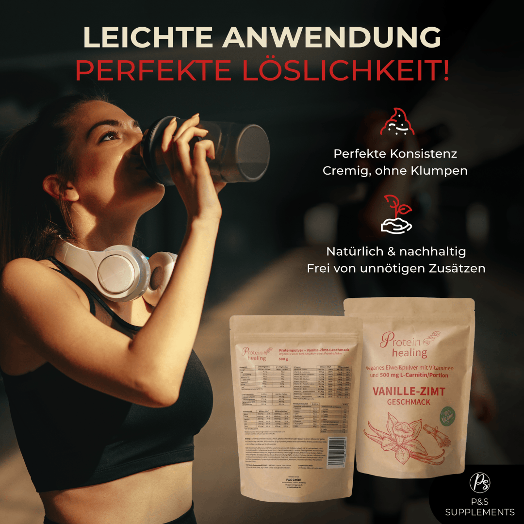 P&S SUPPLEMENTS veganes Pulver Vanille-Zimt 500g