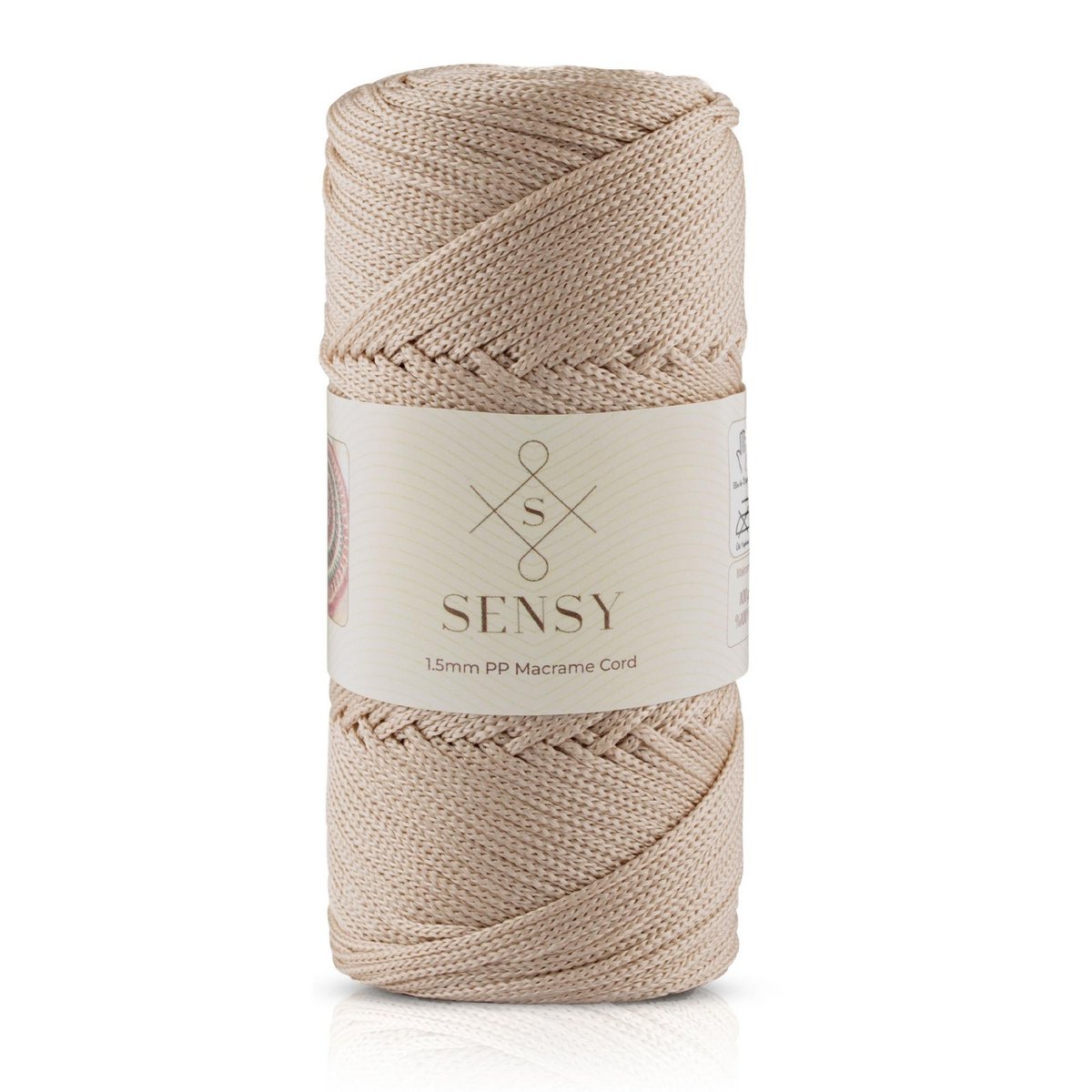 Cordoncino macramè Sensy Premium da 1,5 mm - 164 iarde, 100% poliestere