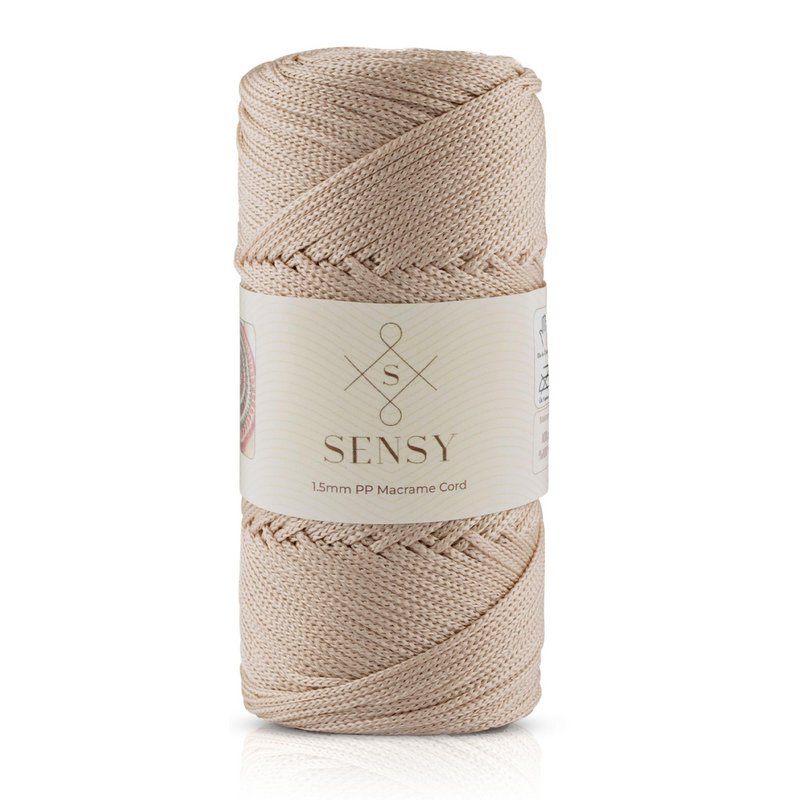 Cordoncino macramè Sensy Premium da 1,5 mm - 164 iarde, 100% poliestere