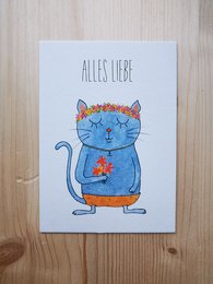 Postkort kat - alt det bedste