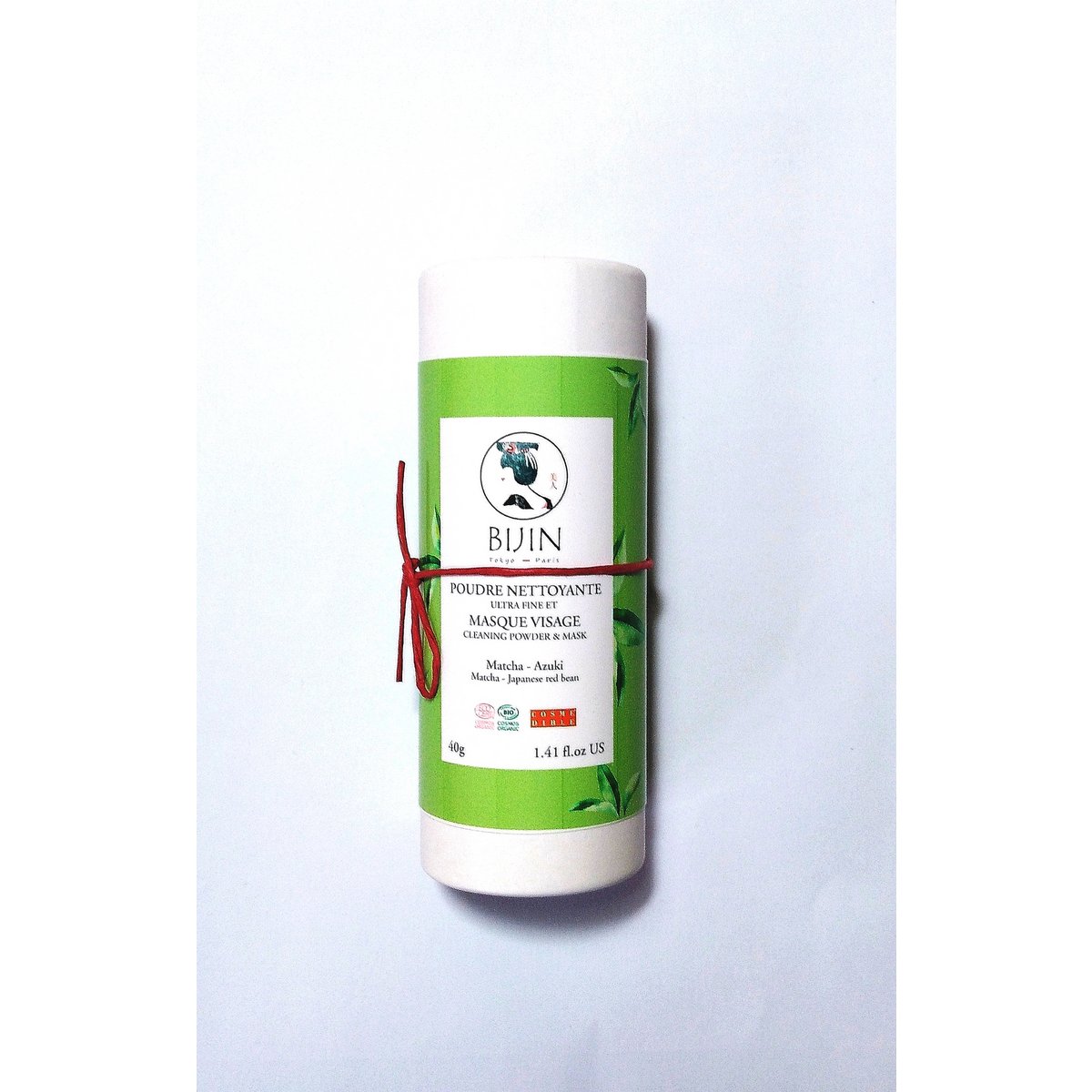 Cleansing powder and matcha face mask