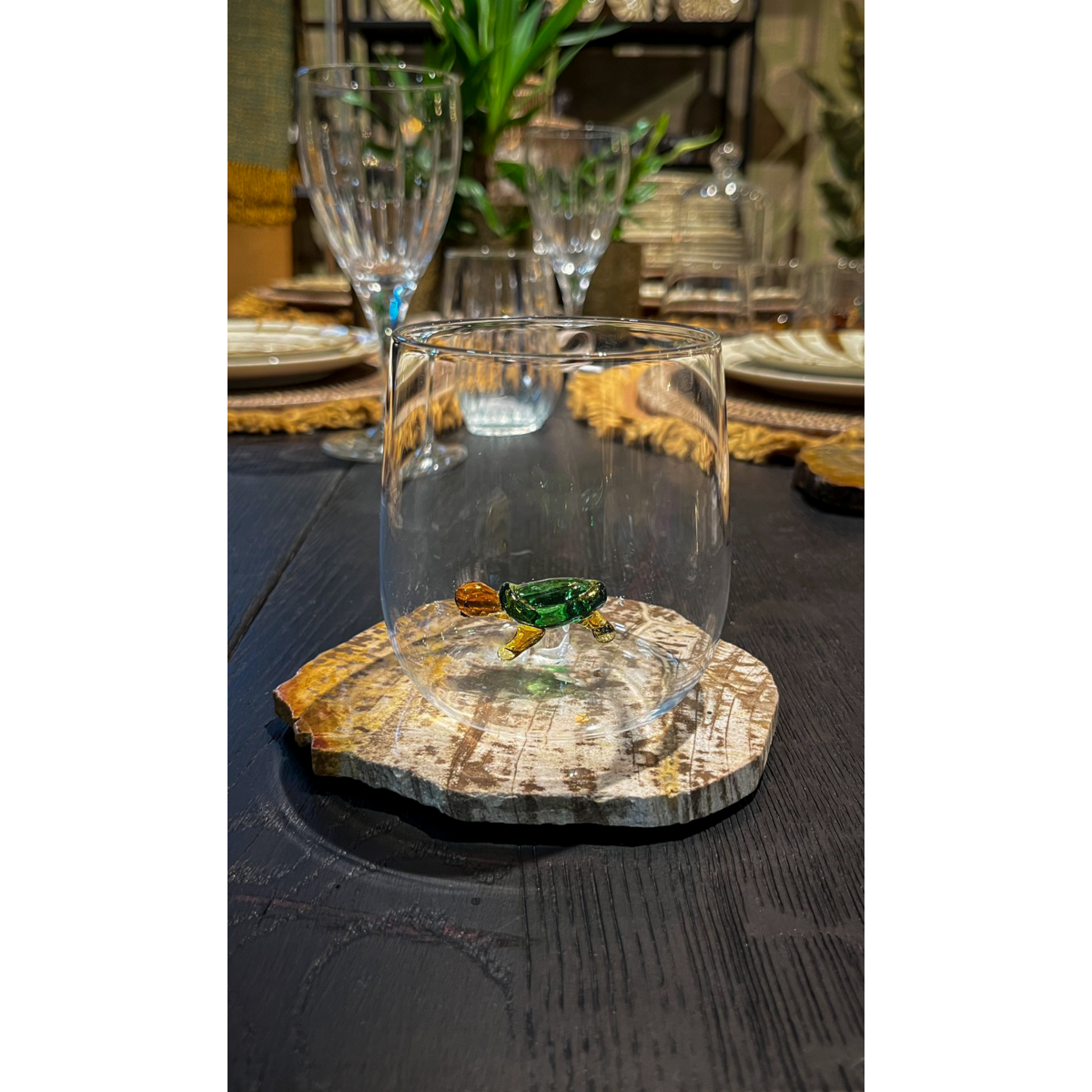 Vandglas 3D-skildpadde
