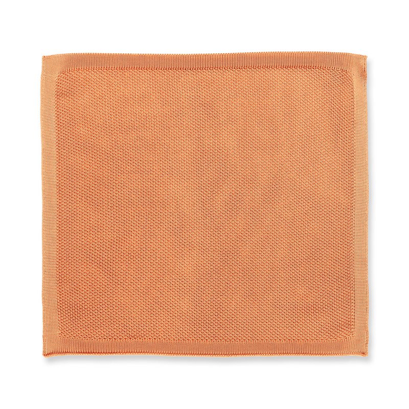 Coral fusion knitted pocket square