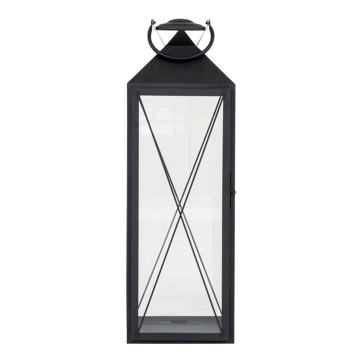 Casa Lantern, set of 2 - Lantern, steel and glass, black, set of 2