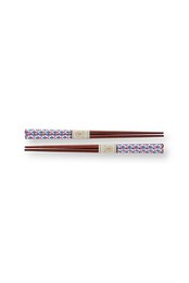 Giftset Bowls 15cm & Chopsticks Oriental Flower Festival Blue
