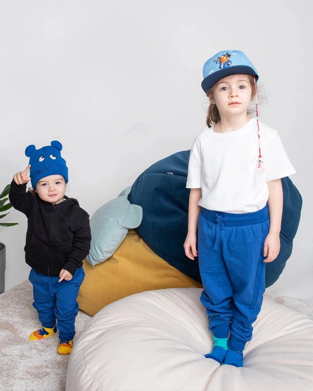 Koaa-Die Maus "Pilot"-Snapback Kids Light-Blue/Navy