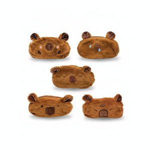 Capybara Plush Pencil Case - Kawaii Soft Pouch