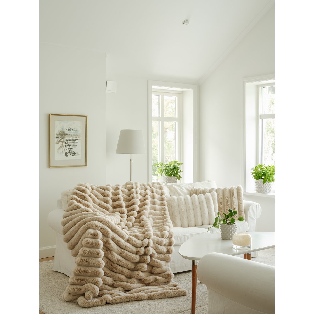 Liny cushion L - Beige
