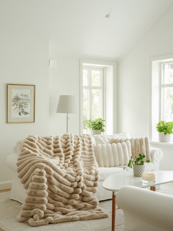 Liny cushion L - Beige
