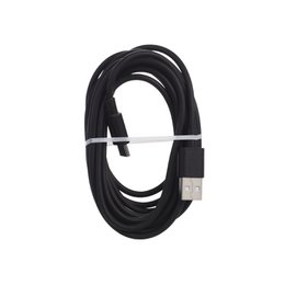 Cargador negro 3 metros TYPE-C/USB