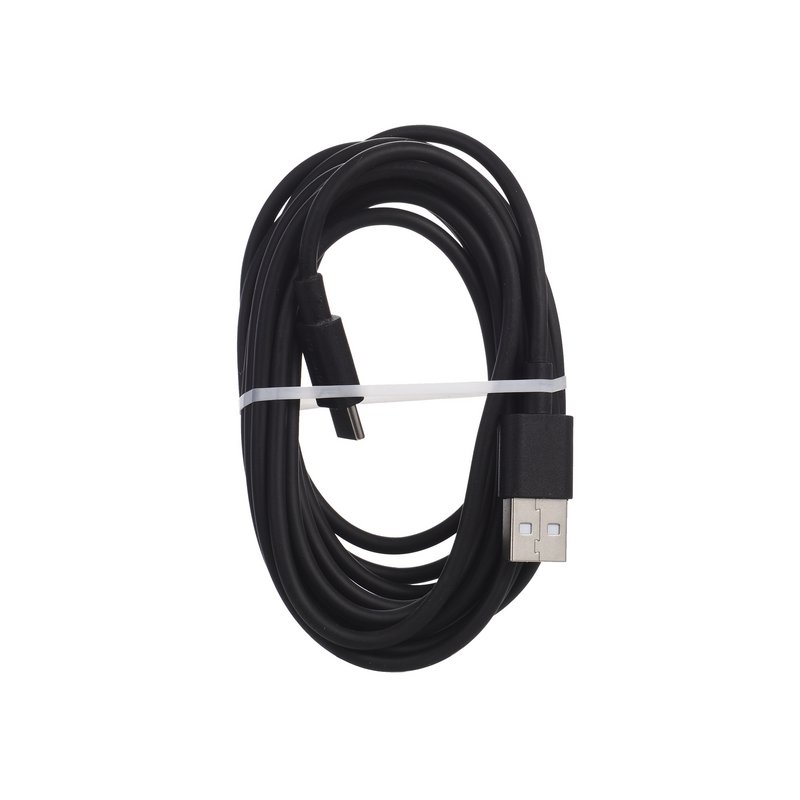 Cargador negro 3 metros TYPE-C/USB