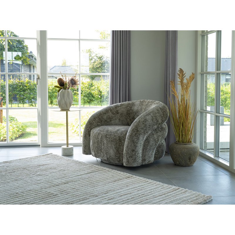 Valletta Lounge Chair med drejefunktion - Natur, 93x83x70 cm