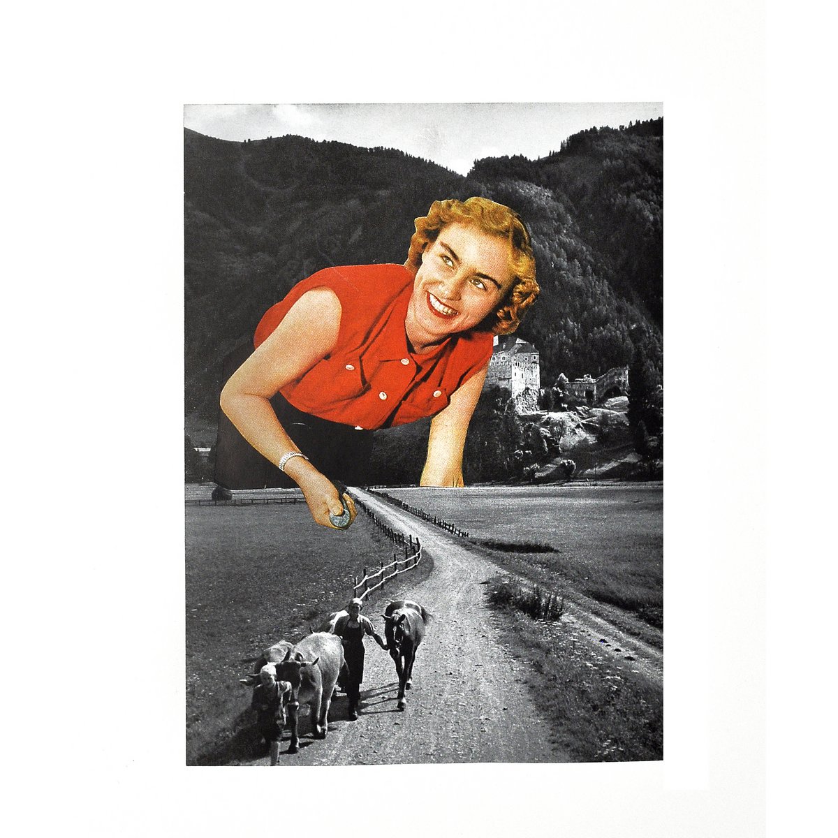 Vintage Surreale Collage – A4 Kunstdruck (Archivsammlung) 10 Stück
