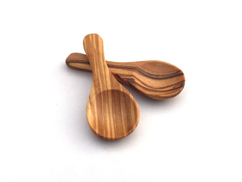 Mini spoon 6 cm made of olive wood