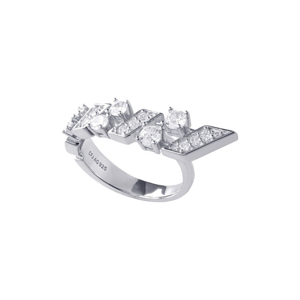 Anello a 2 dita Fifth Avenue - Argento