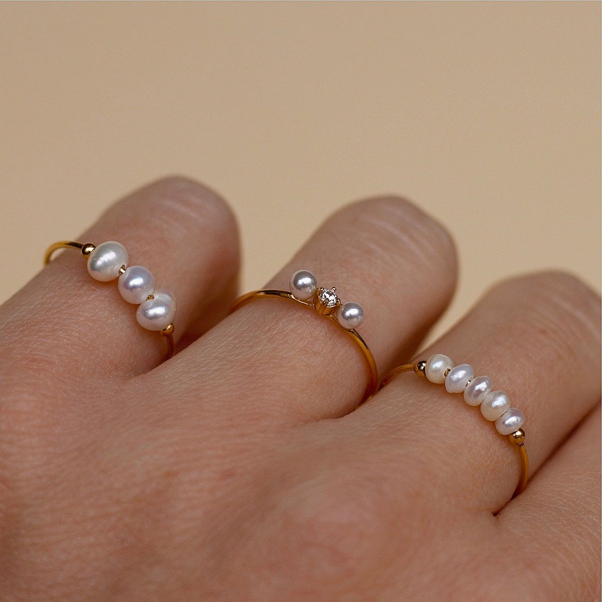 Gurk - Pearl Ring Gold