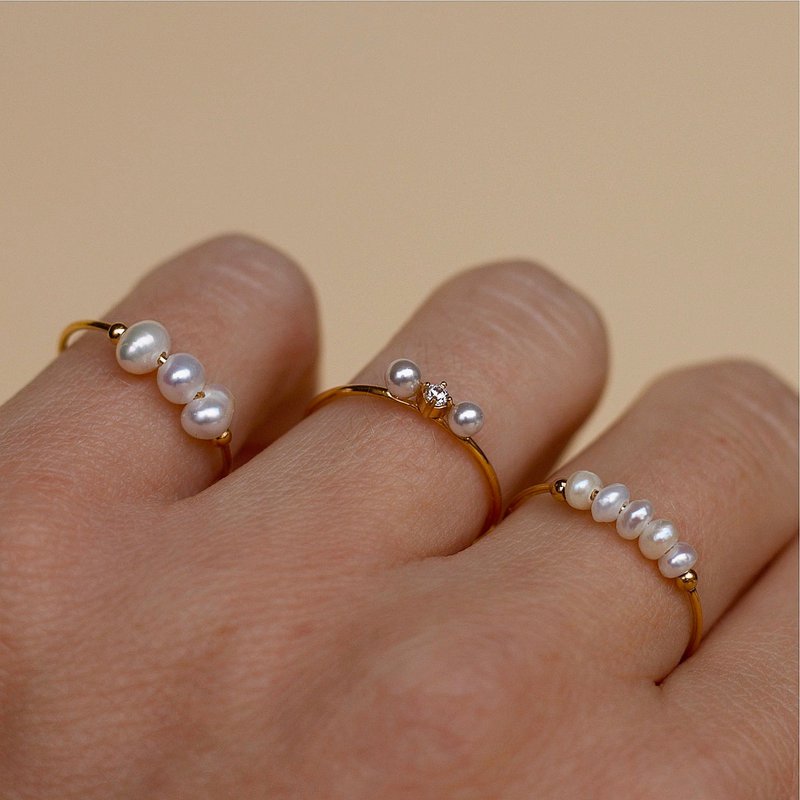 Gurk - Pearl Ring Gold