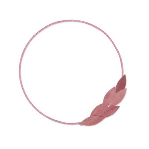 Floraler Deko-Hoop "Blätter" Ø 20cm 4x1pc