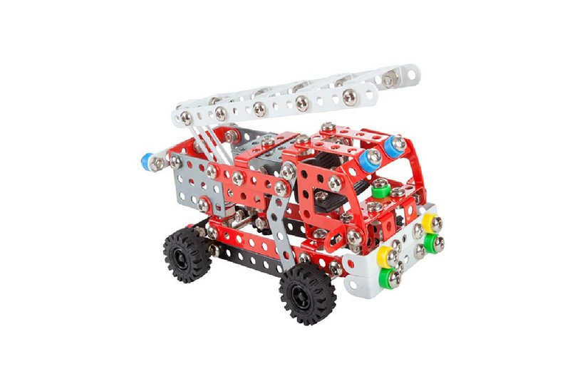 Construction set DIY fire truck metal
