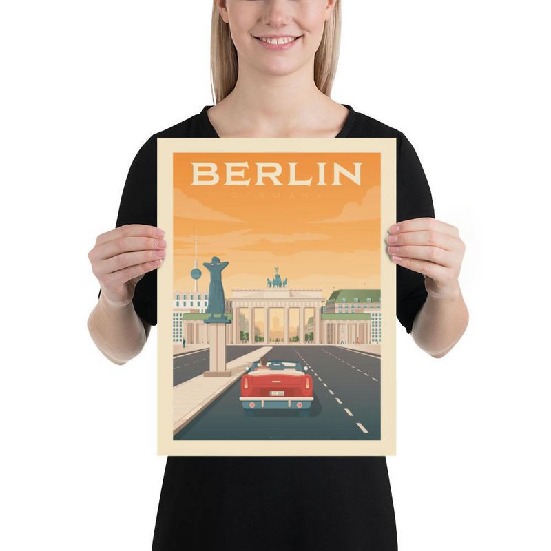 Vintage Berlin Poster | Premium poster City Berlin Germany