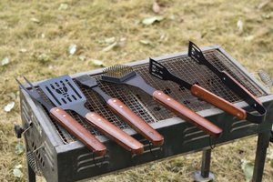 LAGUIOLE SEt de barbecue RUBBER WOOD BLACK PARTS 5 PCS