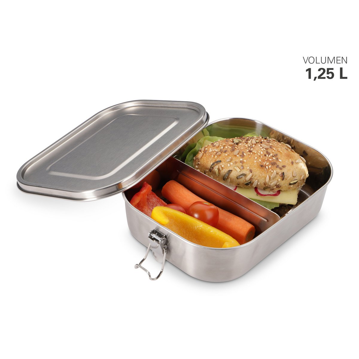 Boîte à lunch en acier inoxydable avec joint et séparateur