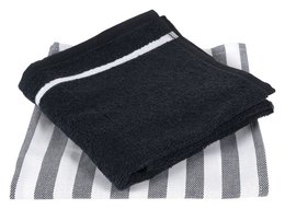 100% bomuld Køkkentekstil Mix&match 4 stykker Stribegrå