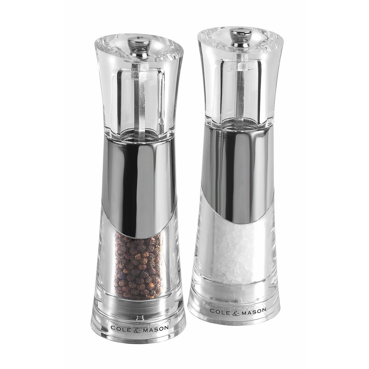 Juego de molinillo de pimienta y sal Precision+ Bobbi 18,5 cm