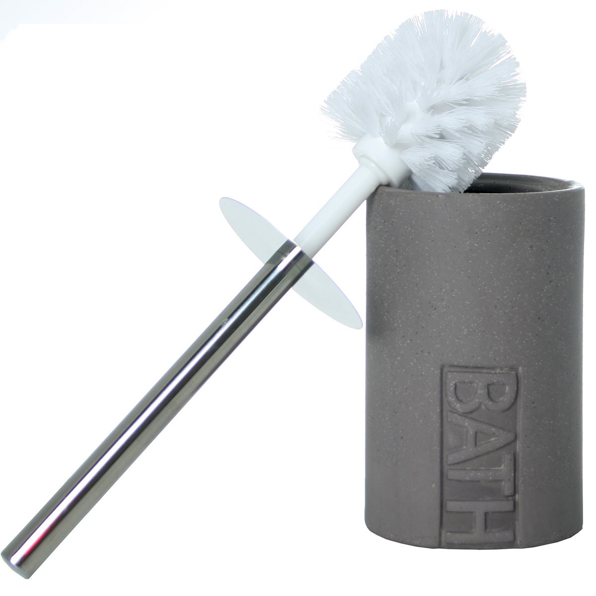 GRAY CERAMIC BRUSH HOLDER _°10X33CM ST87496