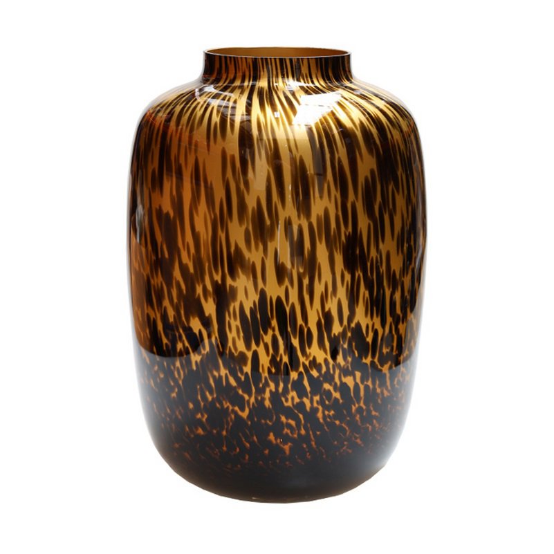 Vaas Artic M old gold cheetah Ø25 x H35 cm