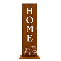 Home decoration sign | Garden decoration rust stand made of metal
