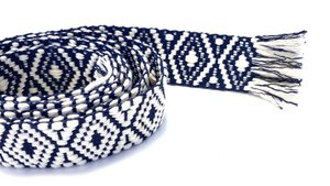 Woven belt dark blue S/M