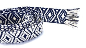 Woven belt dark blue S/M
