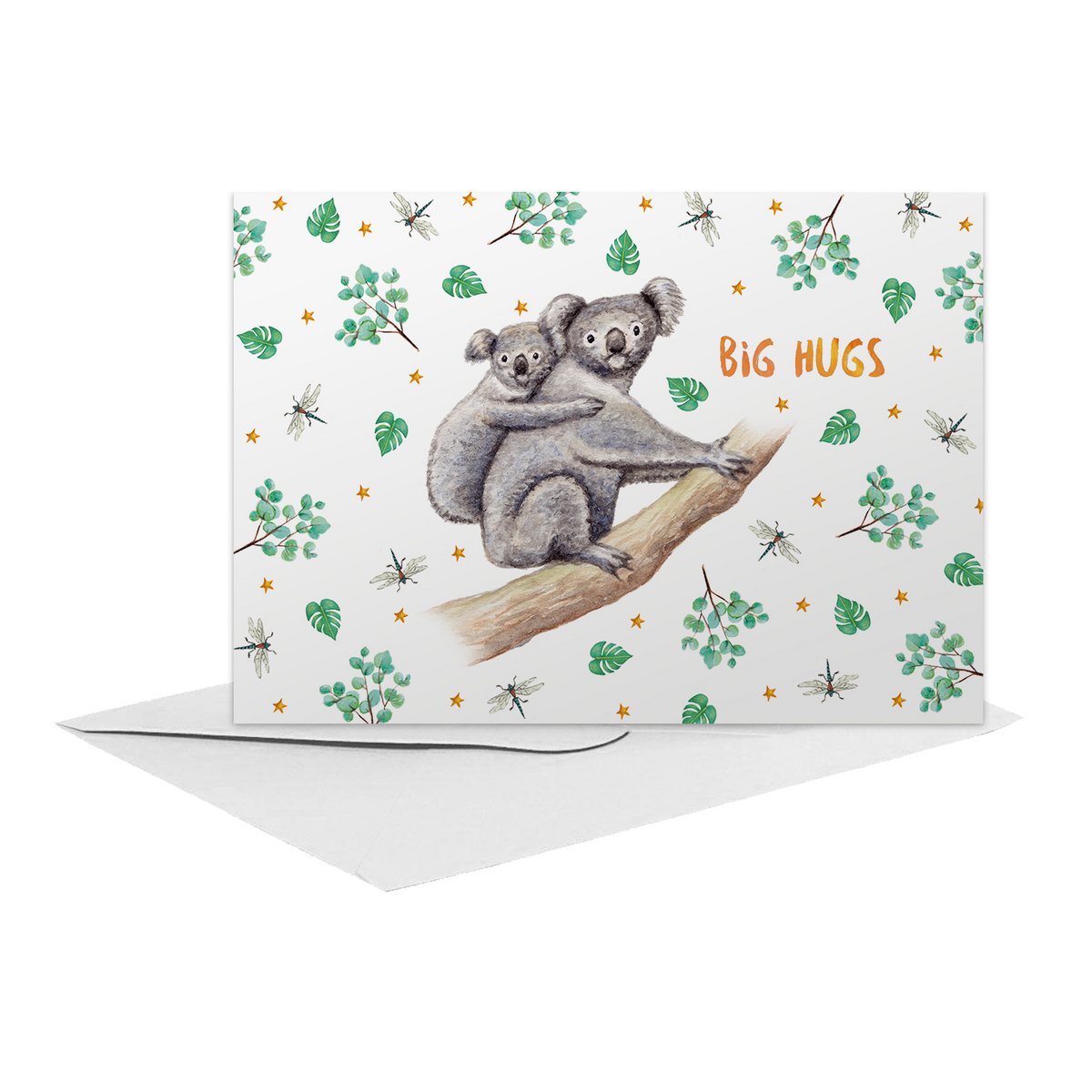 10 tarjetas de felicitación Take Care - juego con sobre incluido - tarjetas dobladas en una caja - formato A6 - ilustraciones pintadas por Mies
