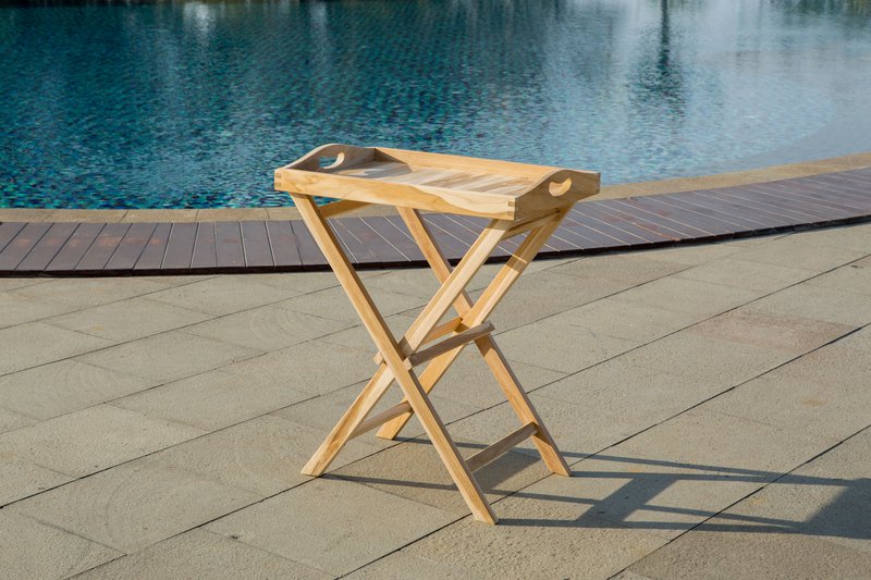 Serviertisch, 60x40 cm, Teak