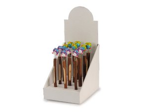 Houten balpen 21cm, met P