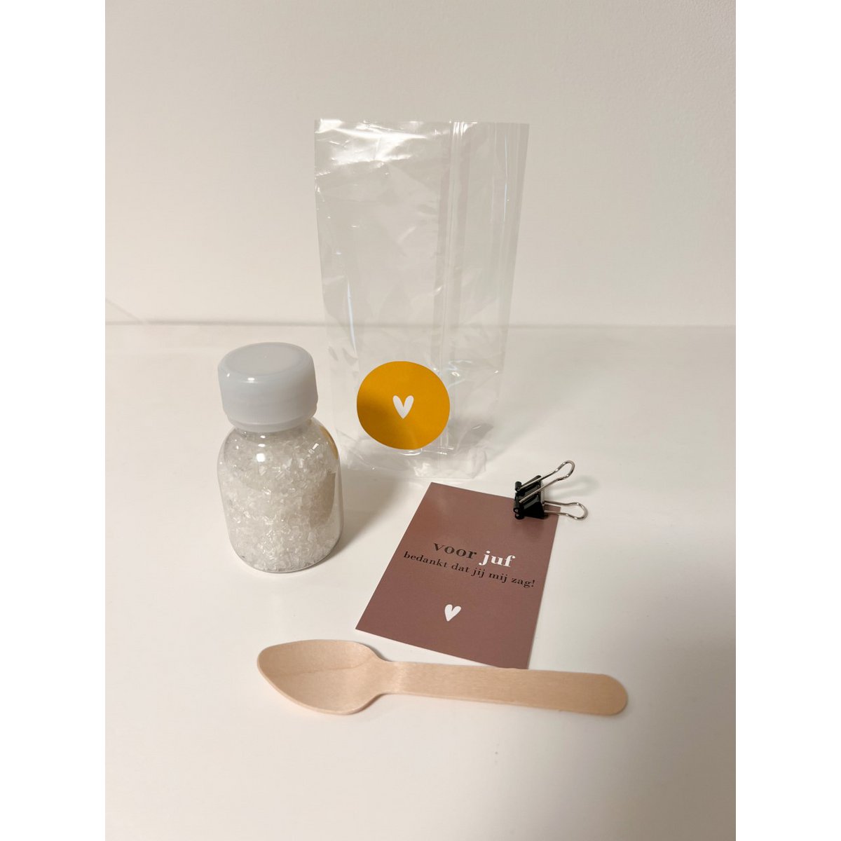 Geschenktüte mit Badesalz - für Lehrer