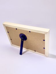 Natuurlijk houten display 24 ringen met vouwbare achterste ondersteuning
