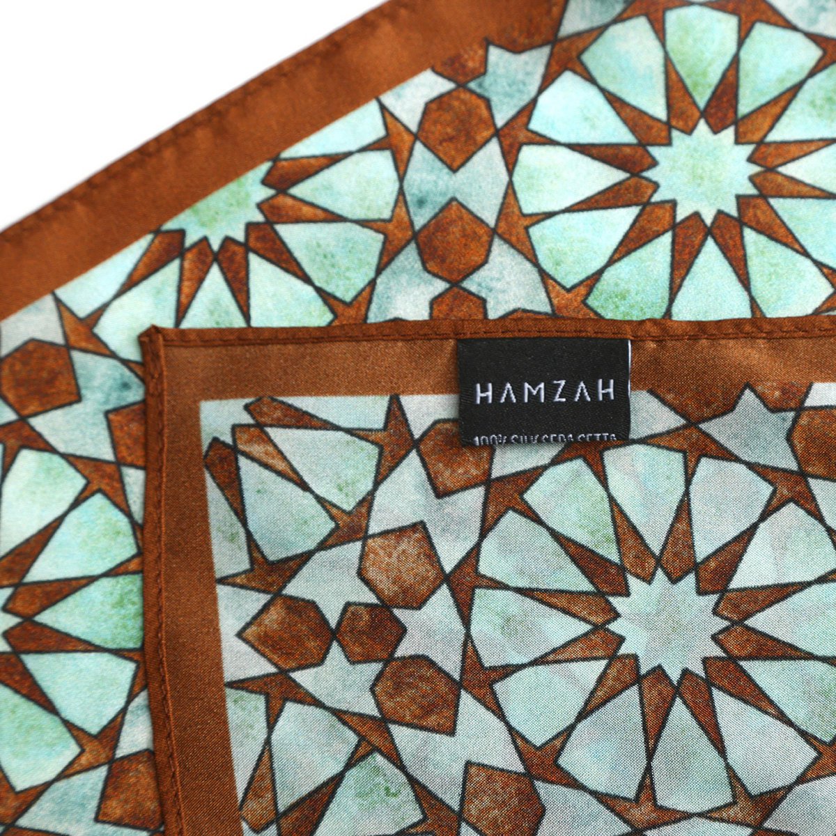 Brown Silk Neckerchief for Women