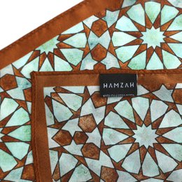 Brown Silk Neckerchief for Women