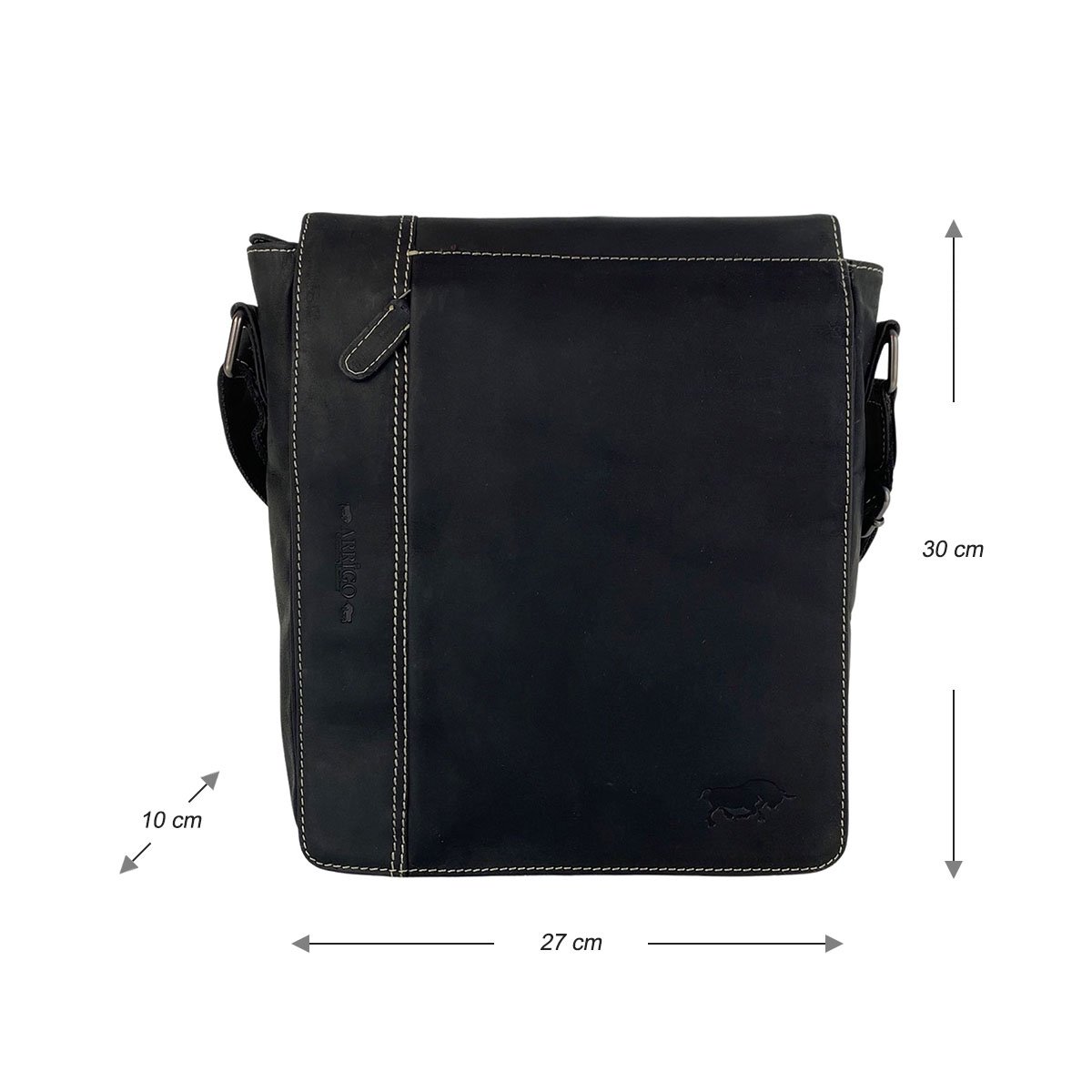 Sac Bandoulière En 3 Couleurs - Bandoulière - Cuir De Buffle - En 3 Couleurs