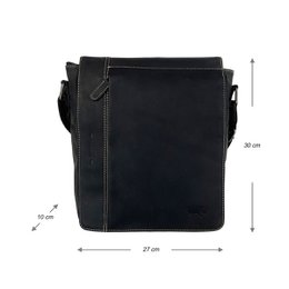 Schoudertas In 3 Kleuren - Crossbody - Buffelleer - In 3 Kleuren
