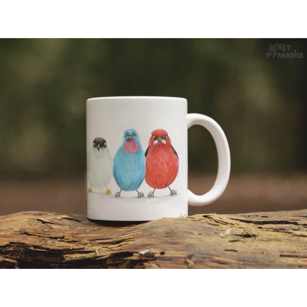 Keramische mok, Zuid -Amerikaanse vogels, grappige mokken, dierenmok