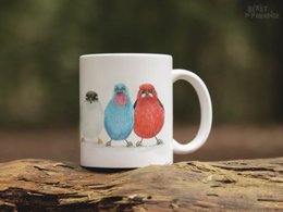Keramische mok, Zuid -Amerikaanse vogels, grappige mokken, dierenmok